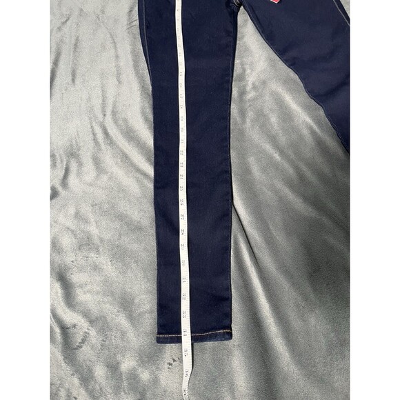 Express Skinny Jeans Denim Cotton Blue Women's Size 4R Low Rise Dark Wash - Picture 5 of 12